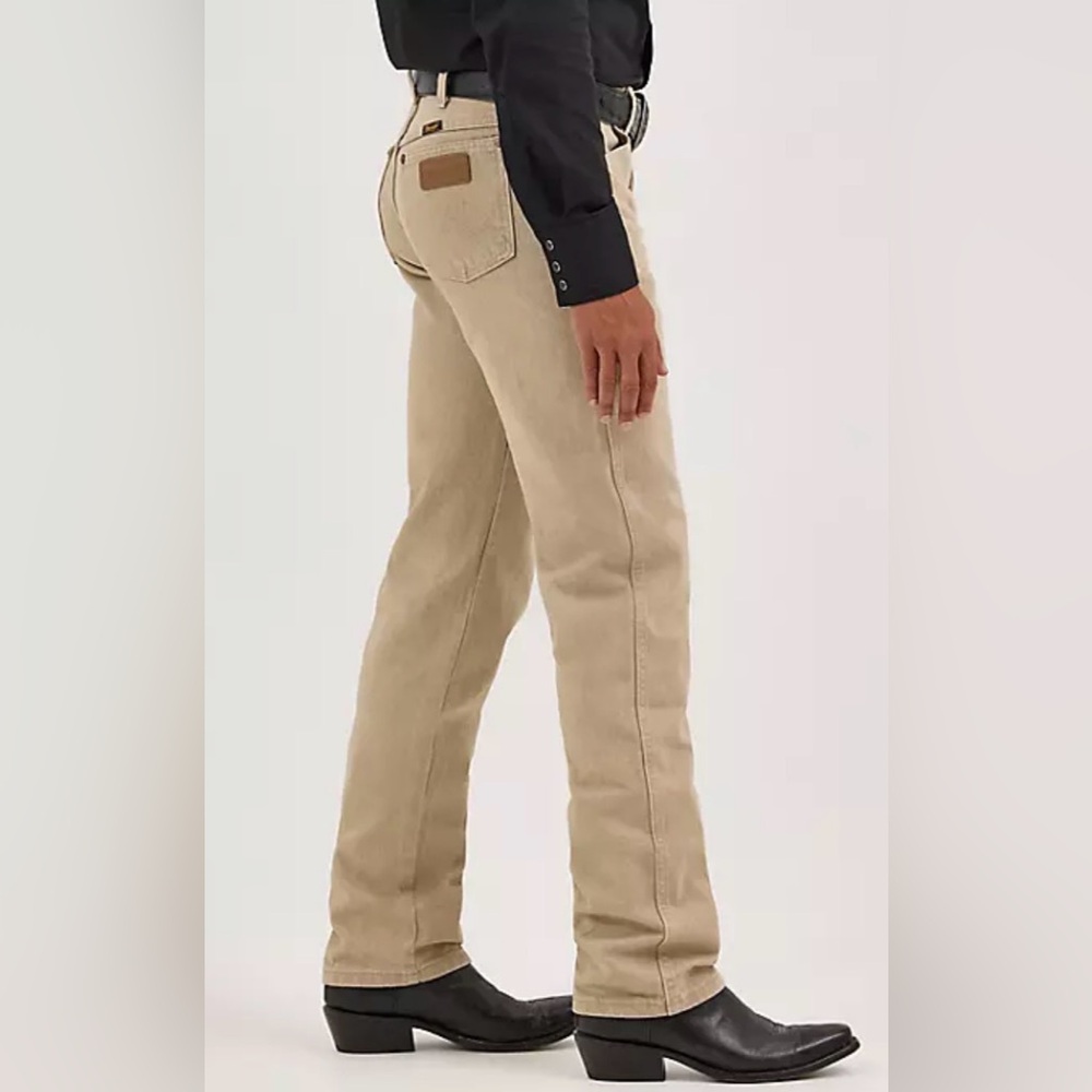 Wrangler 29x32 Cowboy Cut Original New Khaki Tan Jeans Denim Bootcut Slim Rodeo